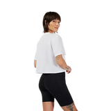 Camiseta Técnica de Manga Corta para Mujer Fox Racing Forums Blanca