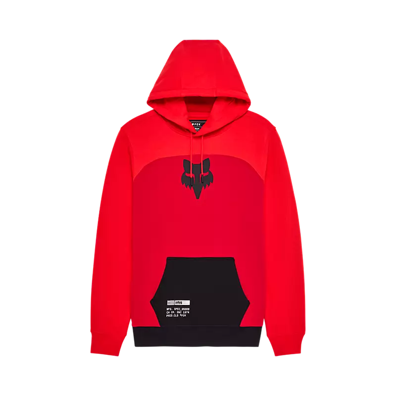 Fox Racing Fracture Paneled Pullover Hoodie Red