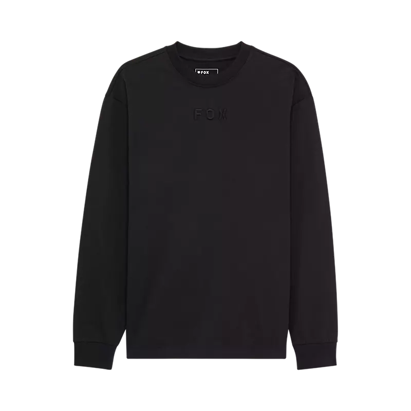 Fox Racing Wordmark Oversized Long Sleeve Tee Black