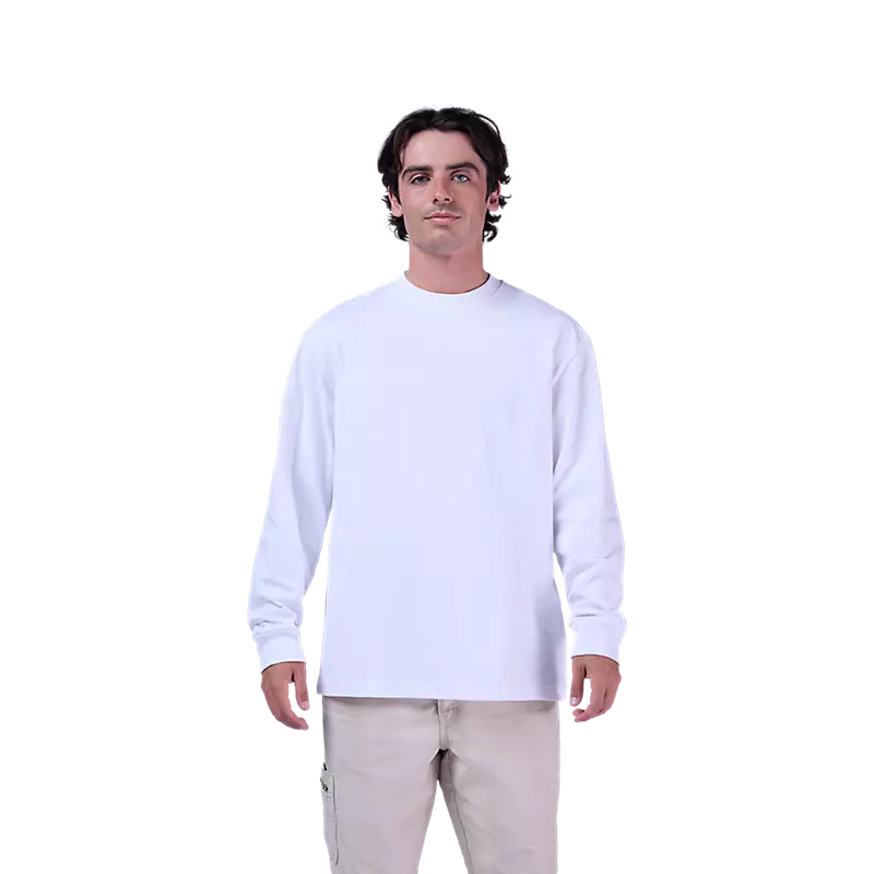 Fox Racing Wordmark Oversized Long Sleeve Tee Optic White