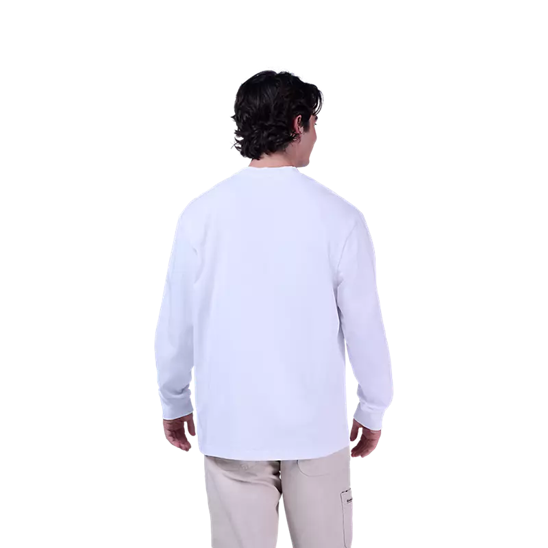 Fox Racing Wordmark Oversized Long Sleeve Tee Optic White