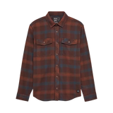 Fox Racing Survivalist Core Flannel Long Sleeve Shirt Dark Brown