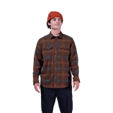 Fox Racing Survivalist Core Flannel Long Sleeve Shirt Dark Brown