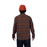 Fox Racing Survivalist Core Flannel Long Sleeve Shirt Dark Brown