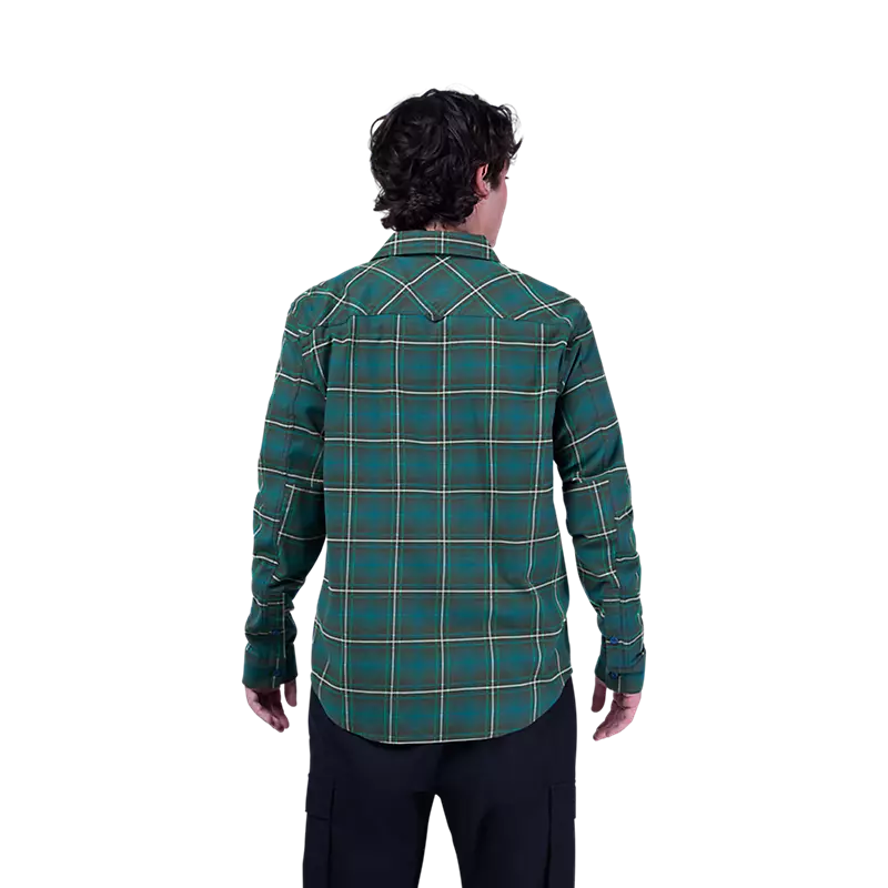 Fox Racing Survivalist Stretch Flannel Long Sleeve Shirt Dark Sage
