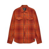 Fox Racing Survivalist Fire Long Sleeve Flannel Shirt Cognac