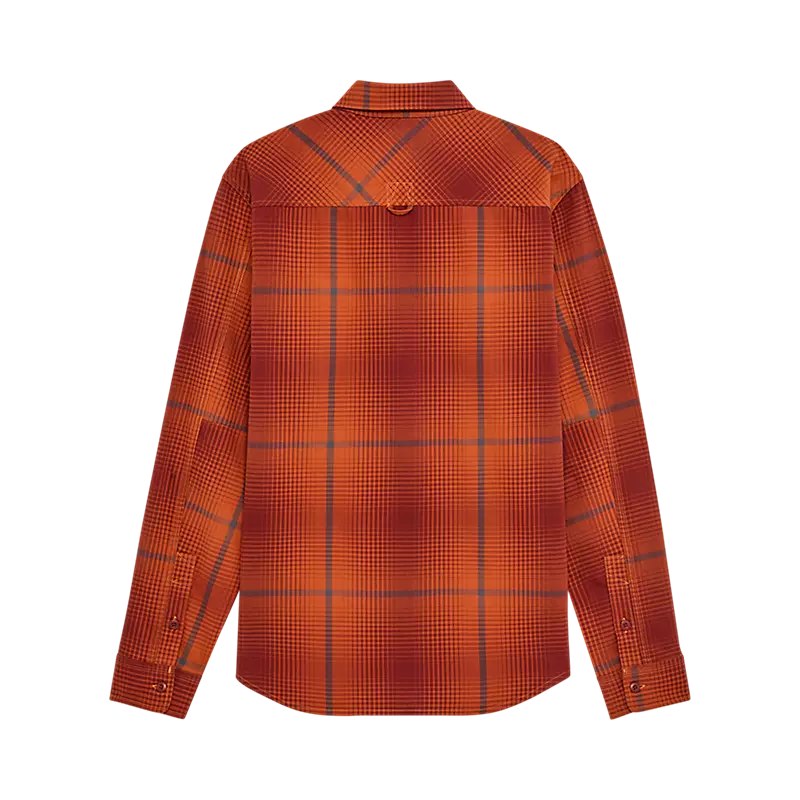 Fox Racing Survivalist Fire Long Sleeve Flannel Shirt Cognac