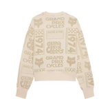 Fox Racing Women's Circa 74 Oversized Crew Off White