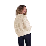 Fox Racing Women's Circa 74 Oversized Crew Off White