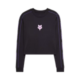 Fox Racing Women's Image Phantom Long Sleeve Crop Tee Black