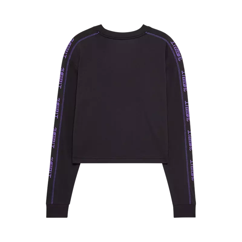 Fox Racing Women's Image Phantom Long Sleeve Crop Tee Black