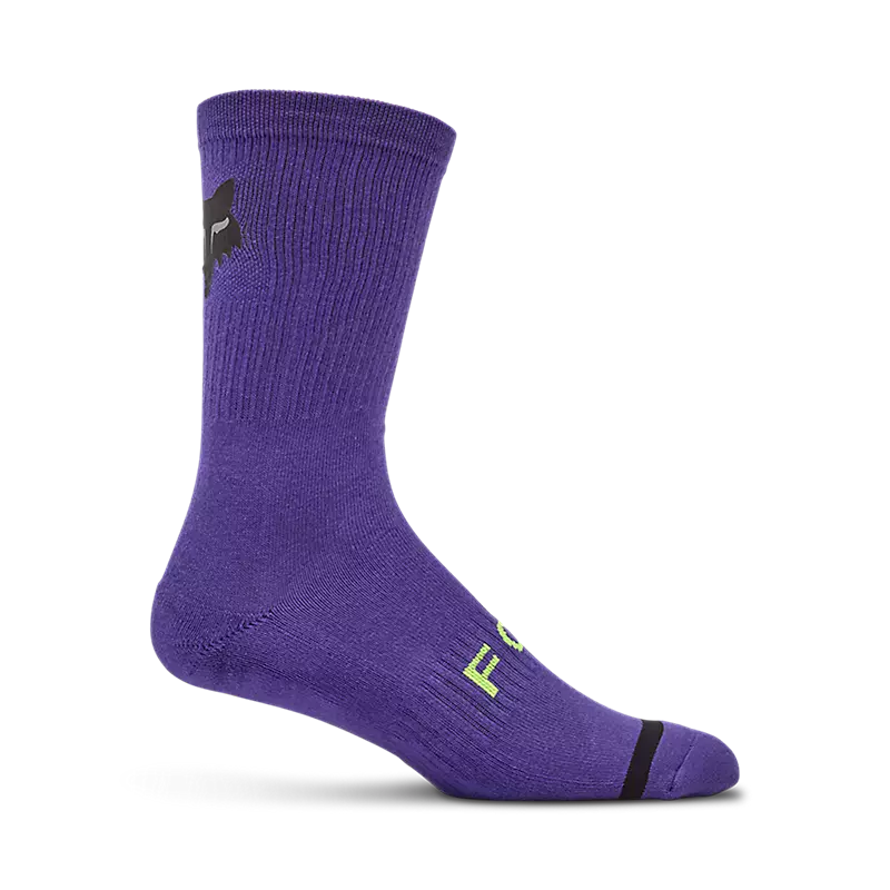 Fox Racing 8 Inch Defend Sock Lunar Special Edition Grape