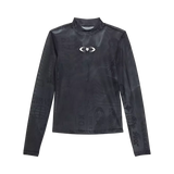 Fox Racing Women's Image Cosmo Mesh Long Sleeve Top Dark Shadow
