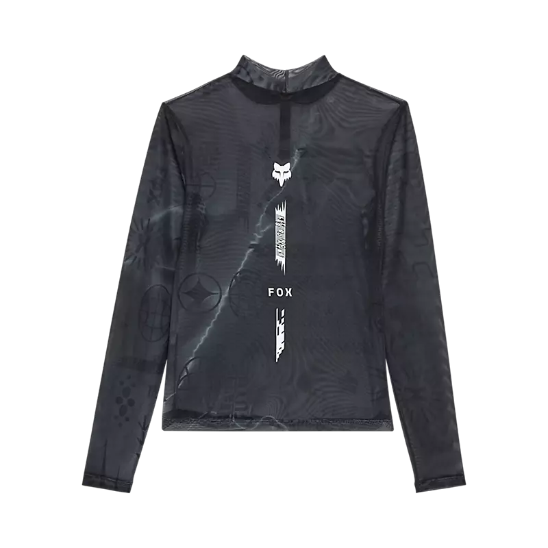 Fox Racing Women's Image Cosmo Mesh Long Sleeve Top Dark Shadow