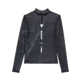 Fox Racing Women's Image Cosmo Mesh Long Sleeve Top Dark Shadow