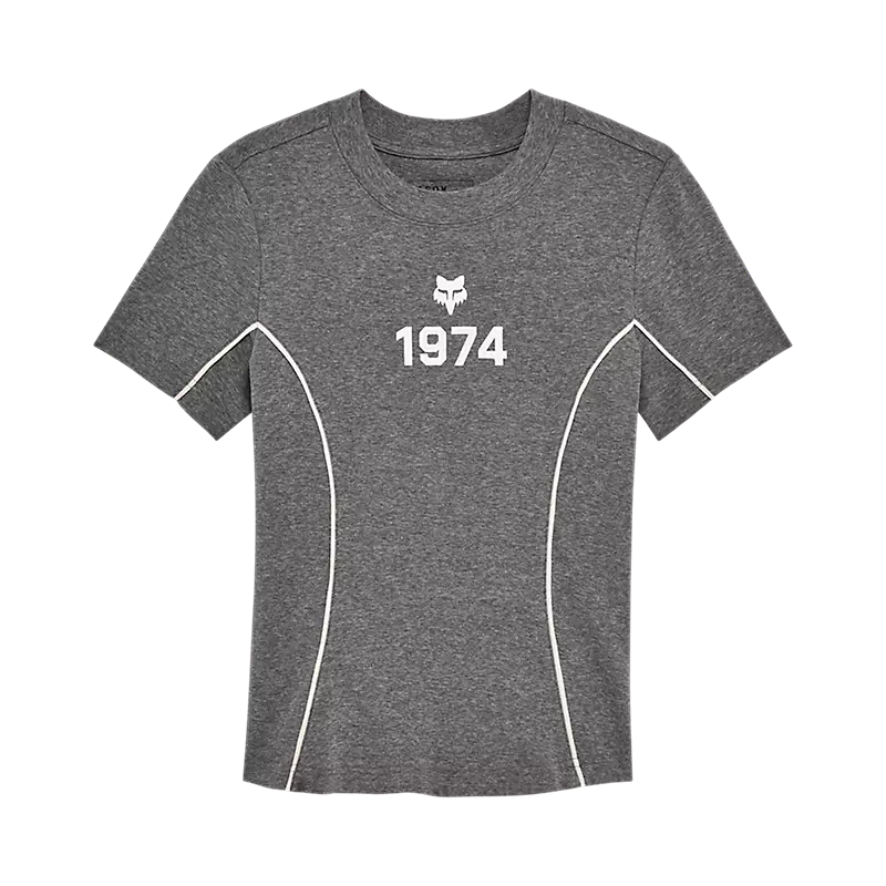 Fox Racing Women's Moto-X Fitted Tee Heather Graphite