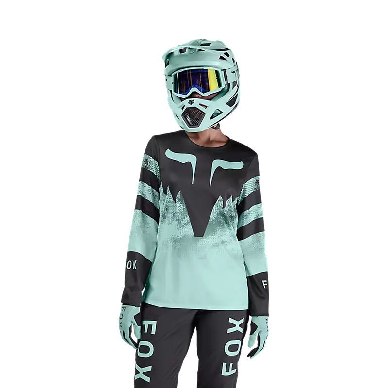 Fox Racing Womens Ranger Long Sleeve Jersey Special Edition Kairos Turquoise