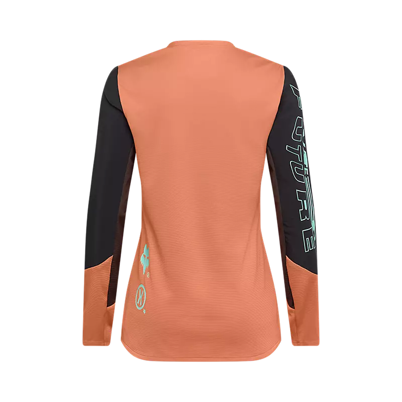 Fox Racing Womens Defend Long Sleeve Jersey Special Edition Elevated Coral