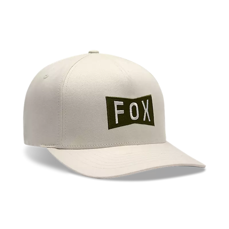 Fox Racing Typeface Flexfit Hat Off White