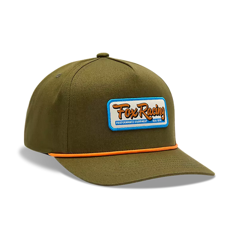 Fox Racing Equipped Snapback Hat Olive Green