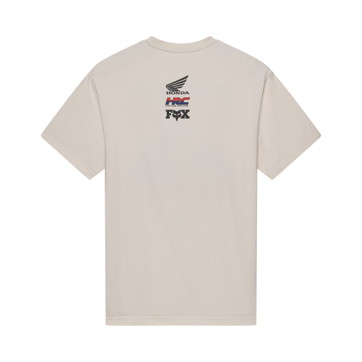 Fox Racing Honda Midweight T-Shirt mit kurzen Ärmeln Cremeweiß