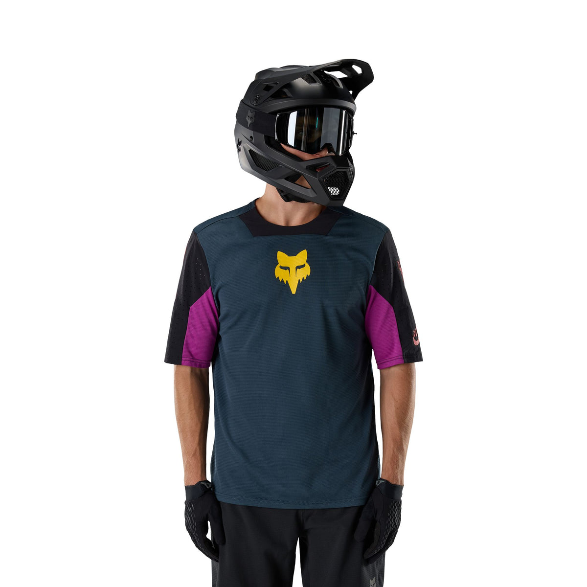 Maglia a maniche corte Fox Racing Defend Blu Galassia Creation