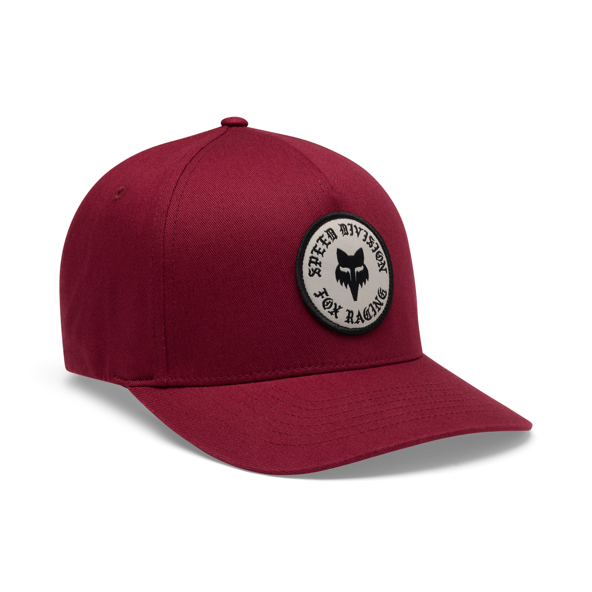 Fox Racing Badge Flexfit Hat Cabernet