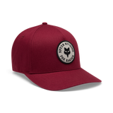 Fox Racing Badge Flexfit Hat Cabernet