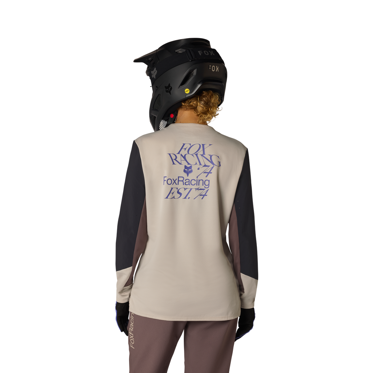 Fox Racing Women's Defend Long Sleeve Jersey Park Chalk