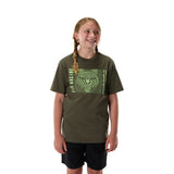 Fox Racing Youth Warped Kurzarm-T-Shirt Dunkelgrün