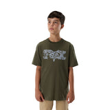 Camiseta juvenil de manga corta Dustproof de Fox Racing, verde oscuro