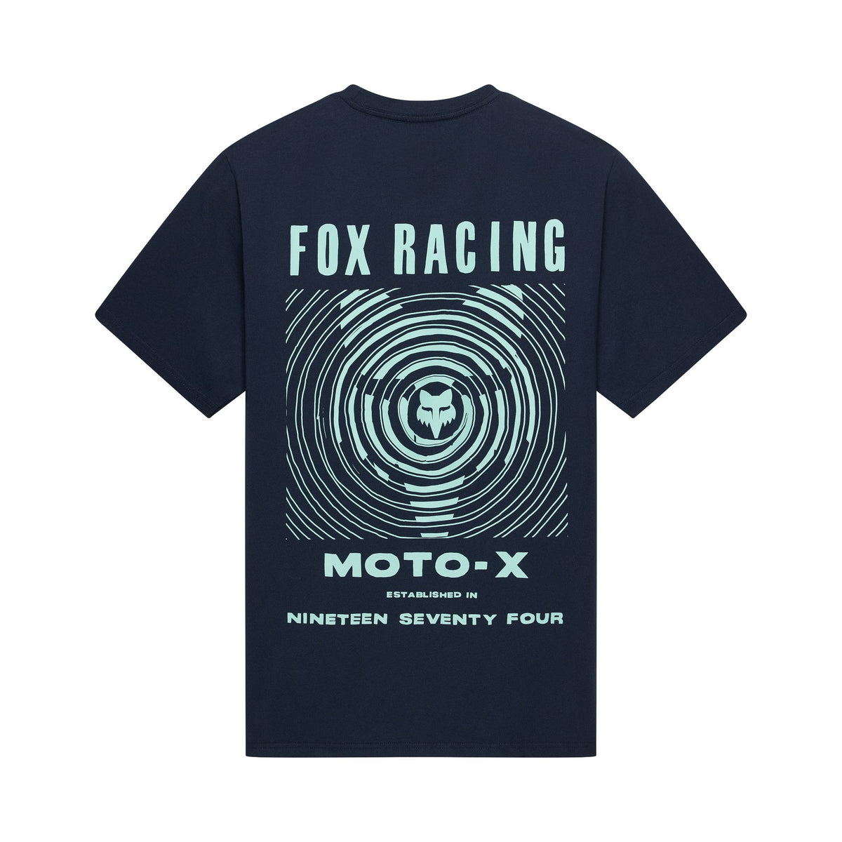 Camiseta de manga corta original Warped 195 de Fox Racing, azul medianoche