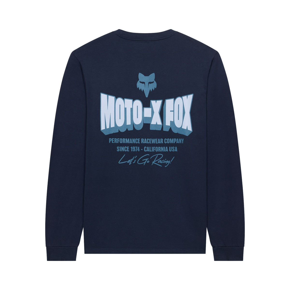 Camiseta de manga larga original 195 Go Race de Fox Racing, color medianoche