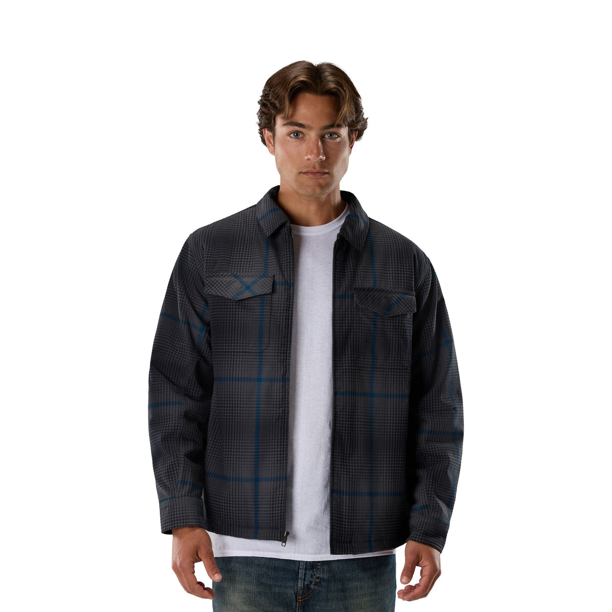 Fox Racing Survivalist Fire Sasquatch-shirt met lange mouwen, donkere schaduw