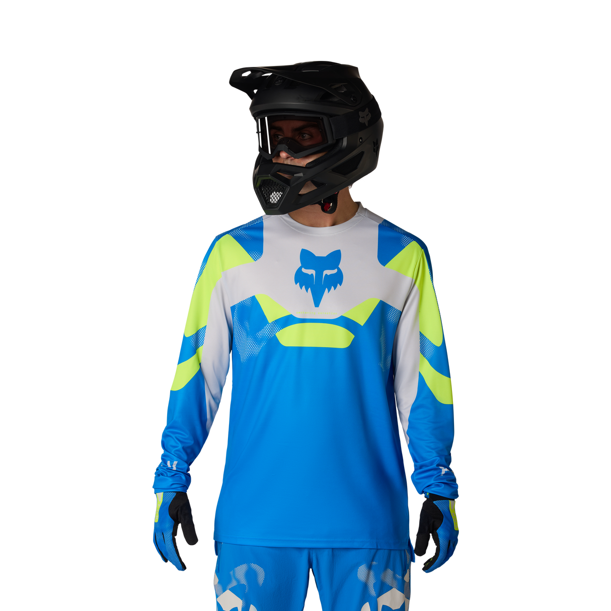 Fox Racing Ranger Langarmtrikot Taktile Blaue Juwel