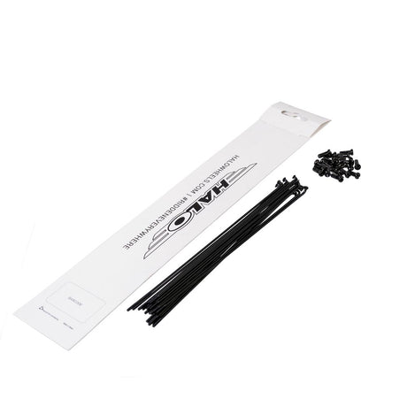 Halo Black Double Butted Spokes 20 Pack