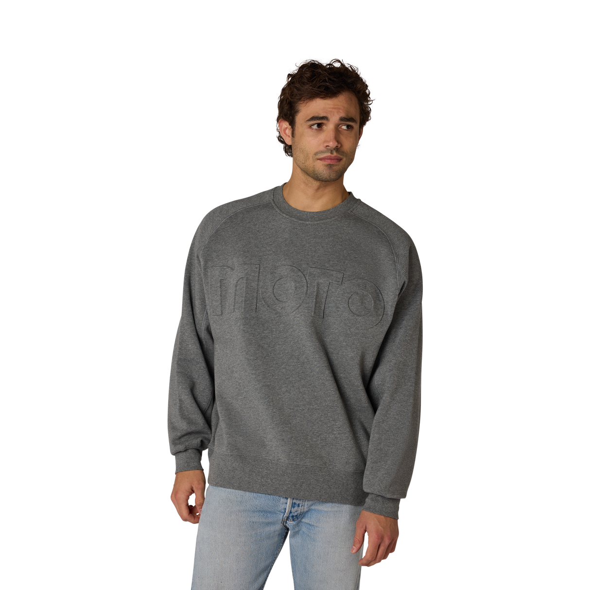 Fox Racing Moto-X Oversized Crew Sweatshirt Heather Graphite