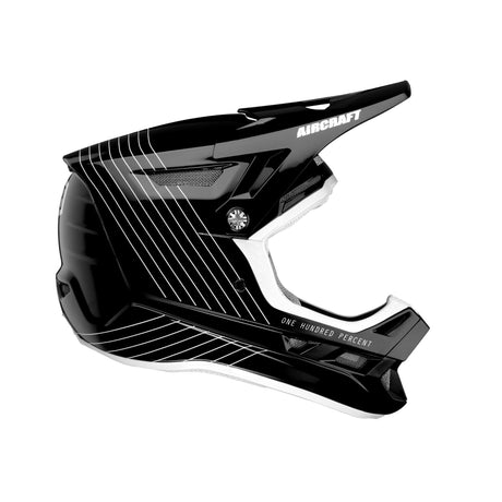 a random sample of 100 suspension helmets used by motorcycle 100% Status Helmet Dreamflow Black cooling airflow can always get inside Ride 100% Altec, Trajecta suspend