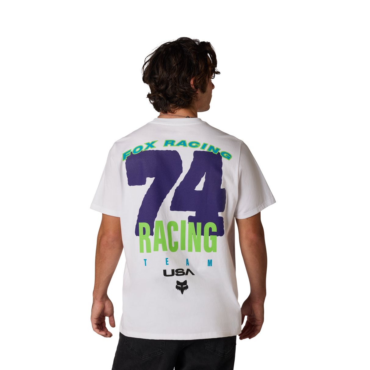 Fox Racing Hardcore 195 T-shirt Original Blanc