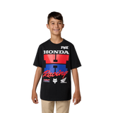 Fox Racing Jugend Honda T-Shirt Ultra Schwarz
