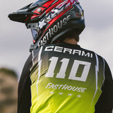 Fasthouse Elrod Nitro Jersey - Black Neon