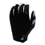 Troy Lee Designs Youth Air Gloves Overspray - Black/Real Teal