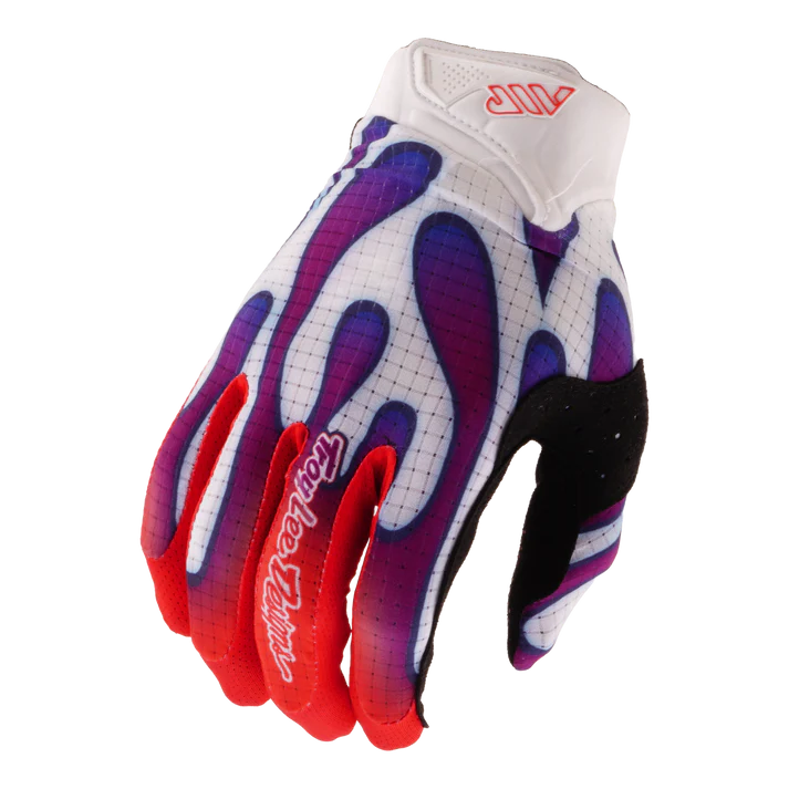 Troy Lee Designs Youth Air Gloves Overspray - White/Violet