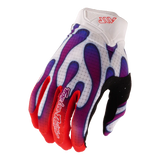 Troy Lee Designs Youth Air Gloves Overspray - White/Violet