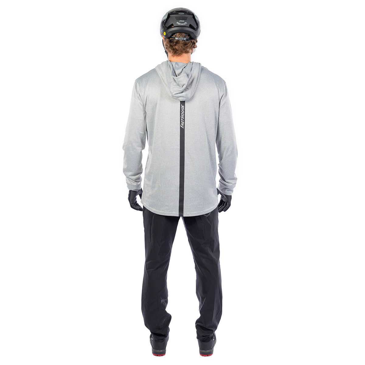 Fasthouse Baux Kapuzen-Longsleeve mit UPF - Silber Meliert