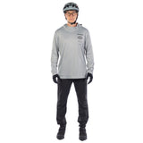 Fasthouse Baux Kapuzen-Longsleeve mit UPF - Silber Meliert