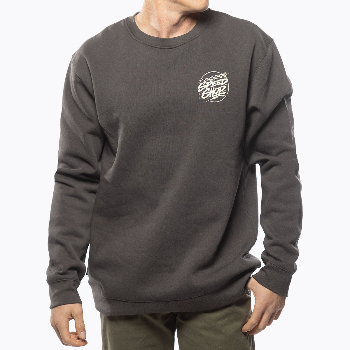 Fasthouse Burner Crew Neck Pullover - Shadow