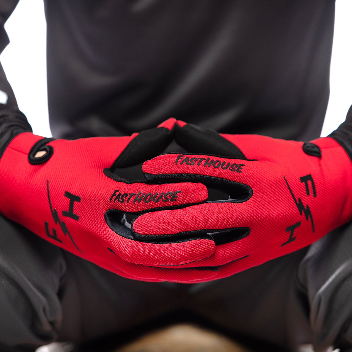 Fasthouse Carbon Eternal Glove - Red