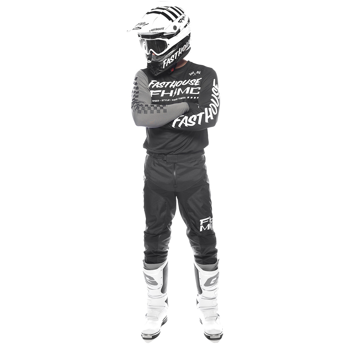 Fasthouse Carbon Method Jersey - Black/Gray