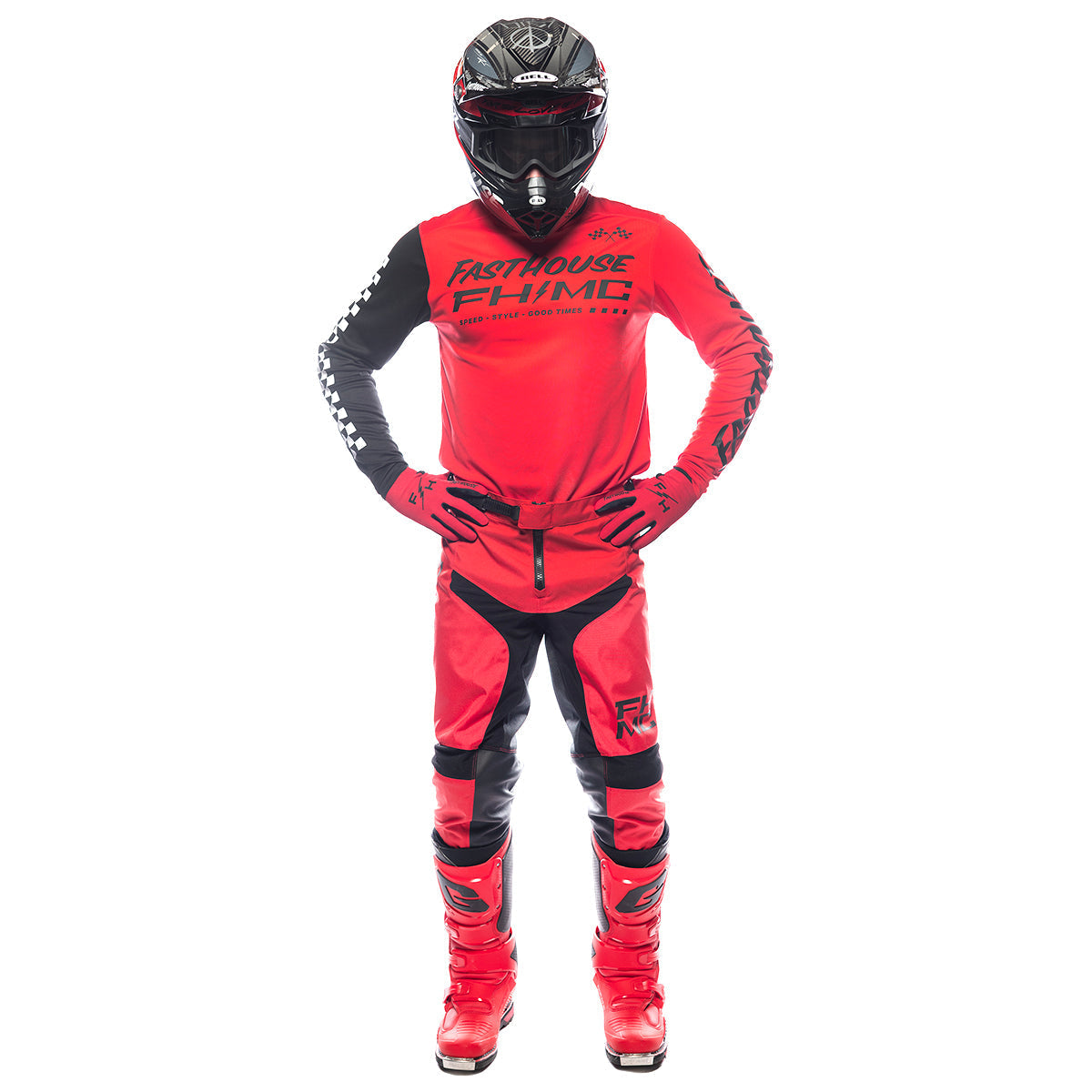 Fasthouse Carbon Method Pant - Red/Black